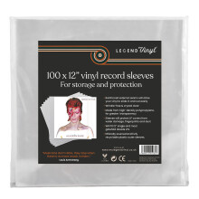 Legend Vinyl Pack of 100 X 12? Outer Vinyl Sleeves - Crystal Clear Wrinkle-Free and Durable Record Sleeves - Stops Fading - Fits Most Gatefolds and