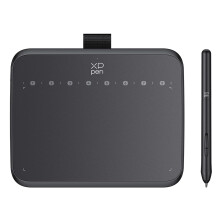 XPPen Deco 640 Drawing Tablet with 16K Pressure Levels, Portable Digital Art Pad with 8 Shortcut Keys for OSU!, Graphics Design, Distance Education,