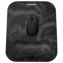 Gimars Mouse Mat Wrist Support, Ergonomic Memory Foam Mousepad, 28x21cm Large Mouse Pad Wrist Rest with Non-Slip Base for Computer Laptop Gaming