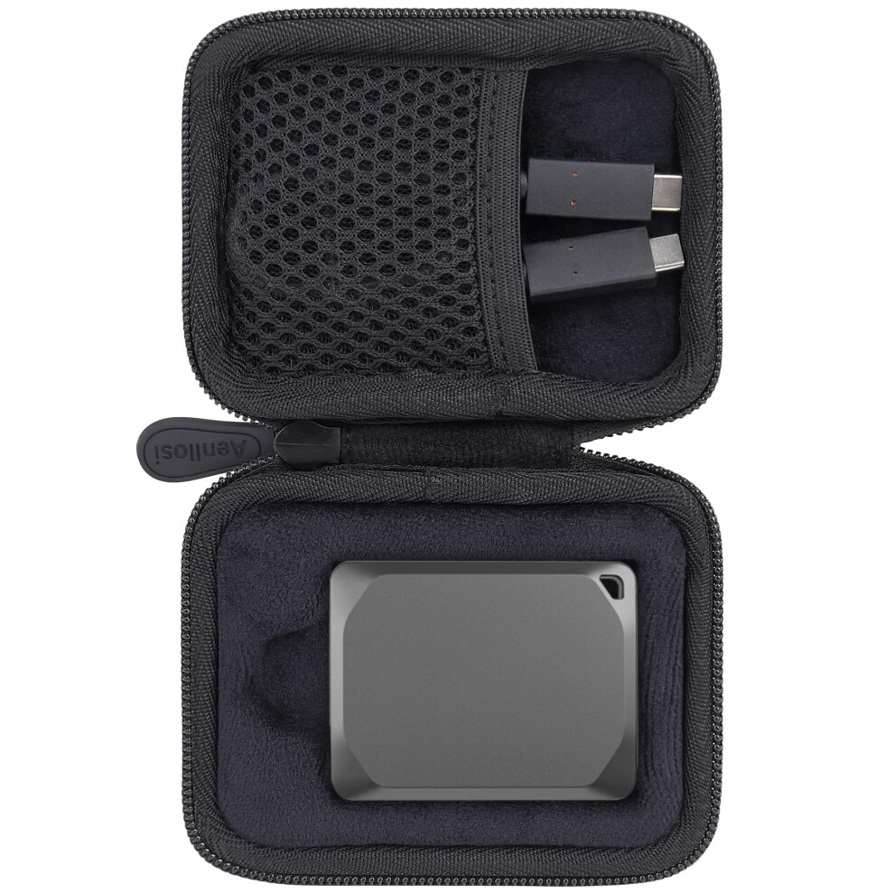 Aenllosi Hard Carrying Case For Crucial X9/X9 Pro/X10 Pro 1Tb/2Tb/4Tb Portable Ssd, Protective Case For Crucial Usb Drive, External Solid State Drives 5051221699615