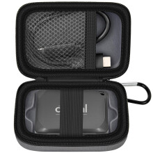 Carrying Case Compatible with Crucial X10/ X9 Pro 4TB/ 2TB/ 1TB Portable SSD, External Solid State Drive Hard Storage Holder Bag Fits for USB-C Cable