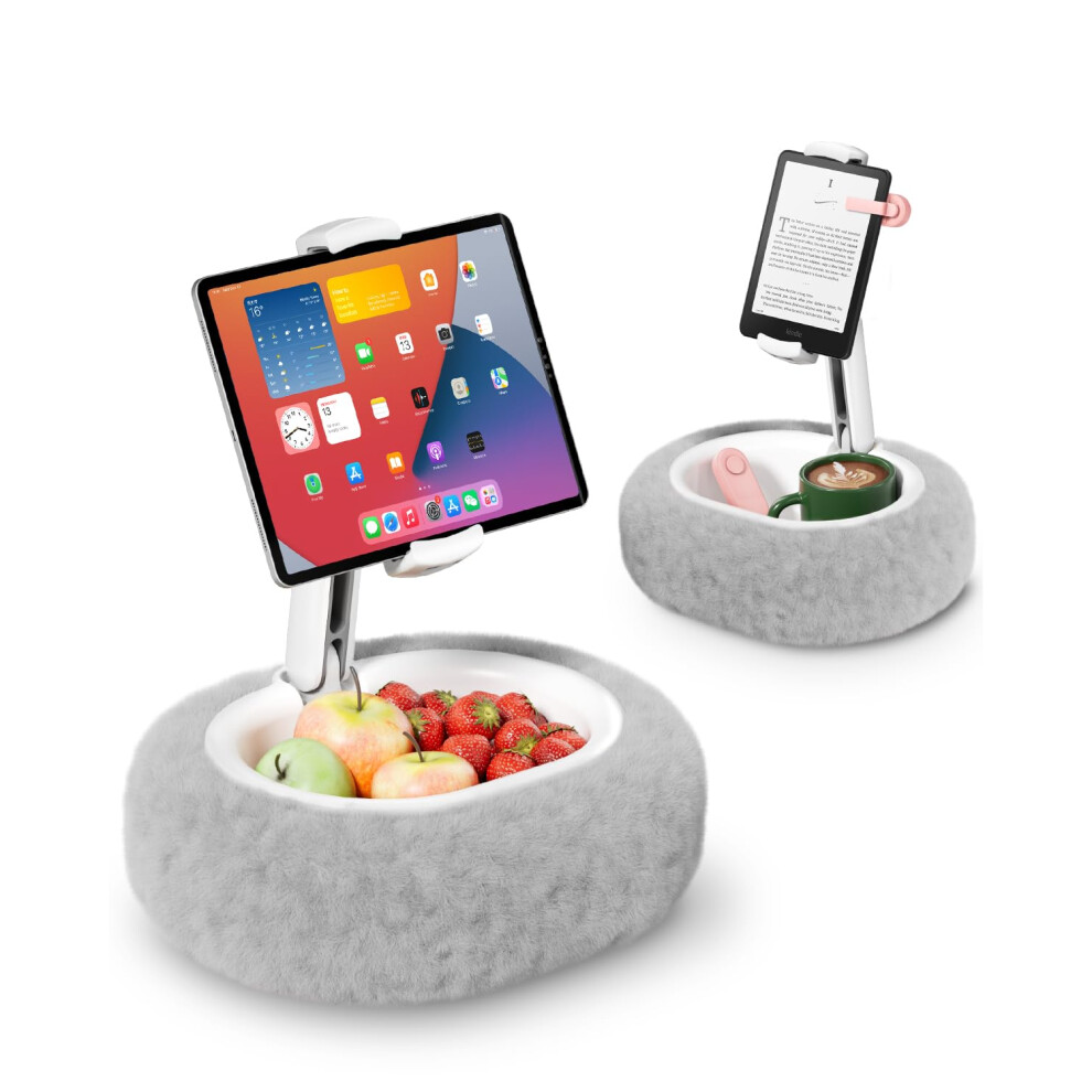Viozon Kindle Holder, Tablet Pillow Stand, Compatible With 4-11" Tablet/Phone With Snack Bowl, Adjustable, Foldable, Kindle Accessories, Idea For 5051221699325