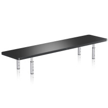 suptek Wooden Monitor Stand Riser for Computer, Laptop, Printer, Notebook and Flat Screens, 800x200mm Vented Platform, Max 30kg, 3 Adjustable Heights