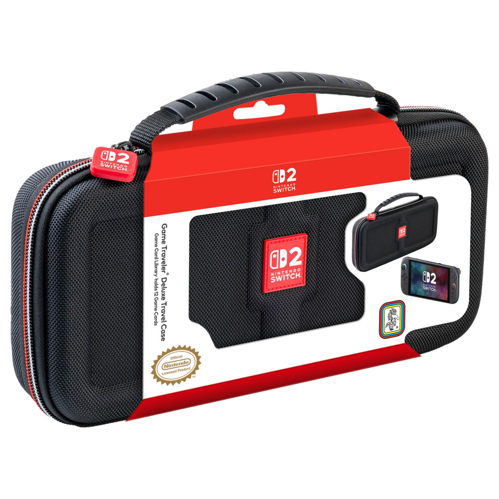 Rds Industries, Inc Rds - Officially Licensed Nintendo Switch 2, Nintendo Switch Oled & Nintendo Switch Systems Game Traveler Deluxe Case ? Holds 12 Game Cards & Microsd