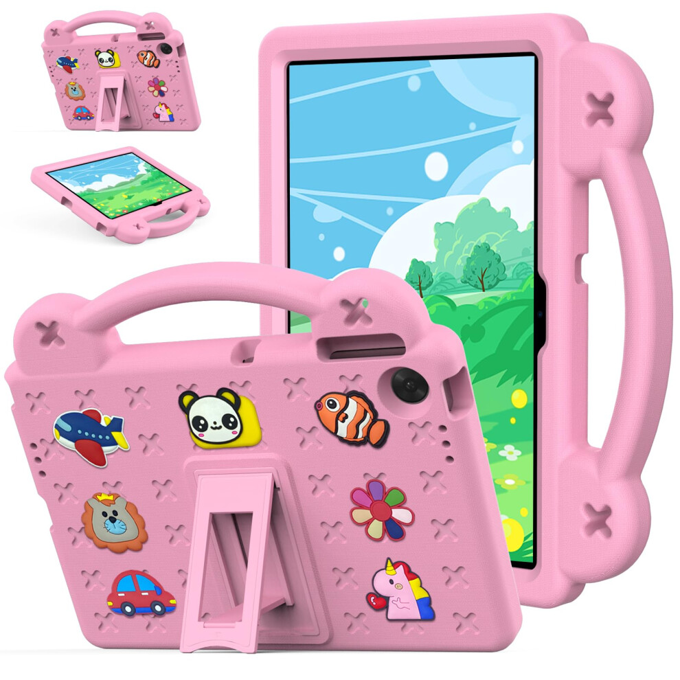 Yrh Case For Lenovo Tab 10.1 Inch 2025 (Tb311fu/Tb311xu), Kids Eva Shockproof Cover For Lenovo 10.1'' Tablet Case, With Stand Handle (Pink) Pink 5051222472446
