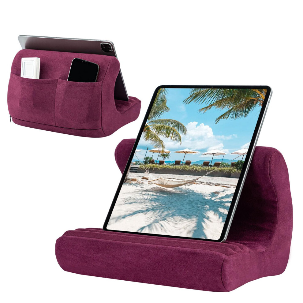 Mcbazel Ipad Cushion Stand, Tablet Pillow Stand For Lap, Bed And Desk, Soft Multi-Angle Pillow Holder Compatible With 5051221706122