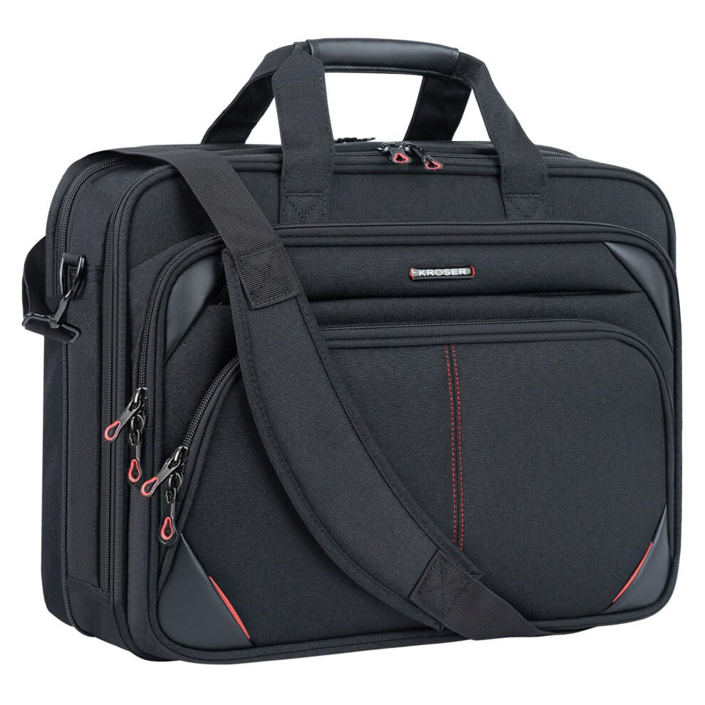 Kroser Laptop Bag 15.6 Inch Water Repellent Briefcase Computer Laptop Case Shoulder Bag Bussiness Carrying Handbag Laptop Briefcase Sleeve For 5051221708256