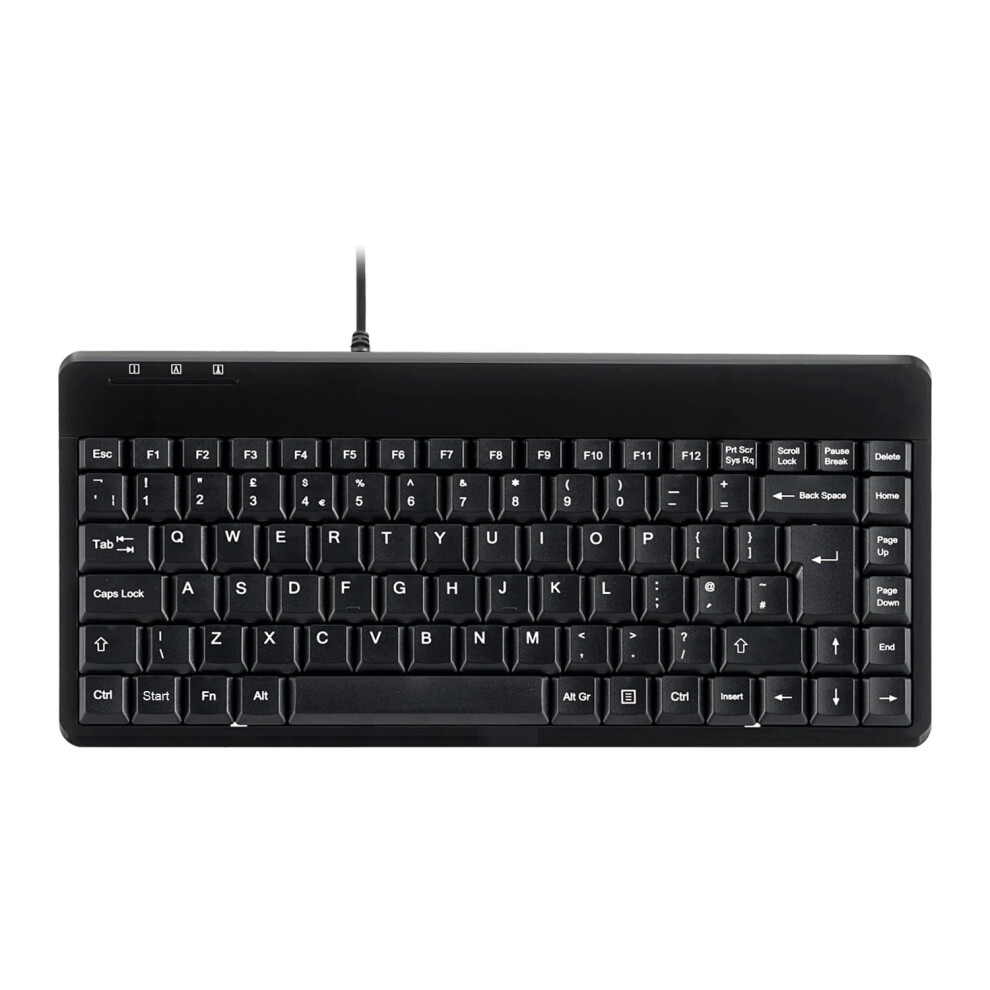 Perixx Periboard-409U Wired Usb Mini Keyboard, Uk Layout Black 5051221707235