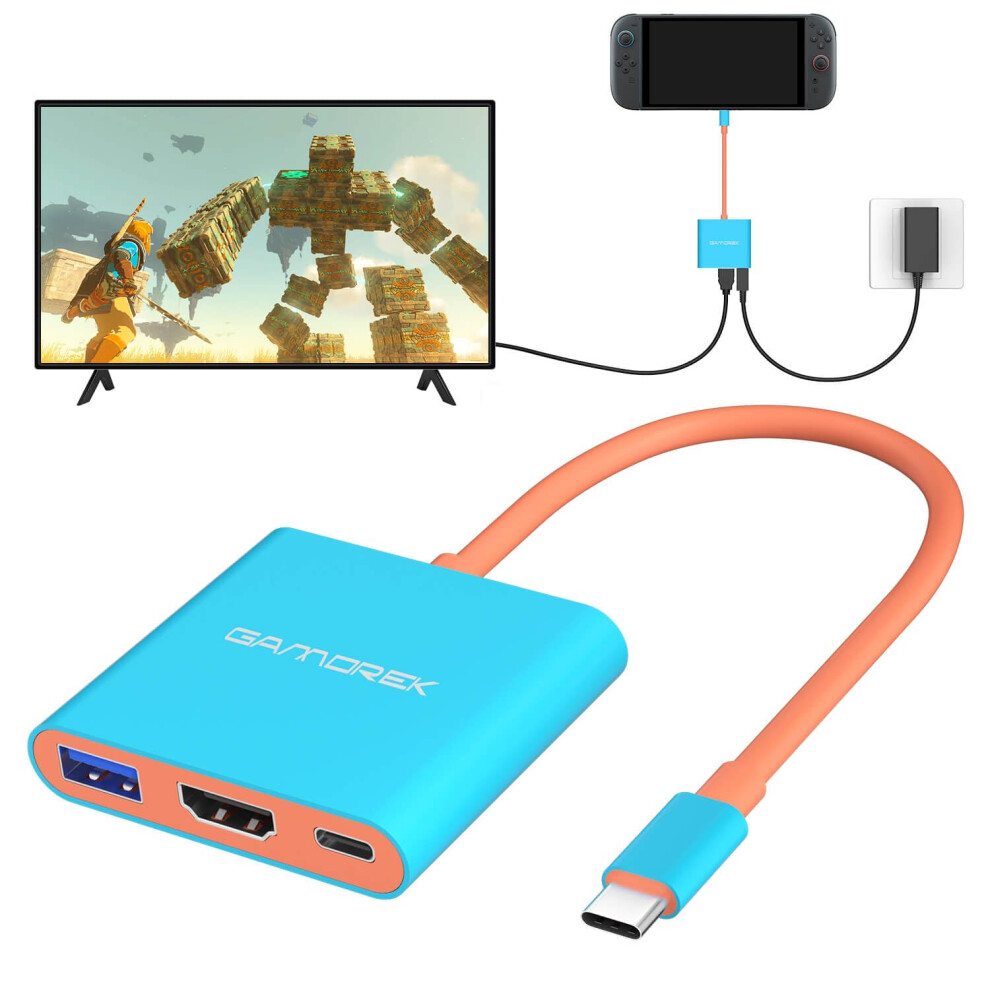 Switch 2 Dock, Portable Tv Docking Station With 4K@60Hz For Switch 2/Switch Oled/Switch/Steam Deck/Rog Ally/Xbox Ally X/Legion Go, 3-In-1 Switch 2 5051221702896