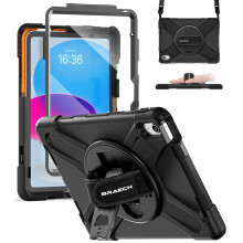 BRAECN for iPad (A16)11th/10th Generation Case 11/10.9 inch 2025/2022 Heavy Duty Shockproof Protective with Pencil Holder Screen Protector