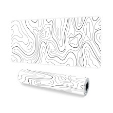 Giecy Gaming Mouse Pad, XXL Keyboard Mouse Mat Desk Pad with Non-Slip Rubber Base for Office & Home Computers, Laptop, Gaming (White Line, 80 x 30 cm)