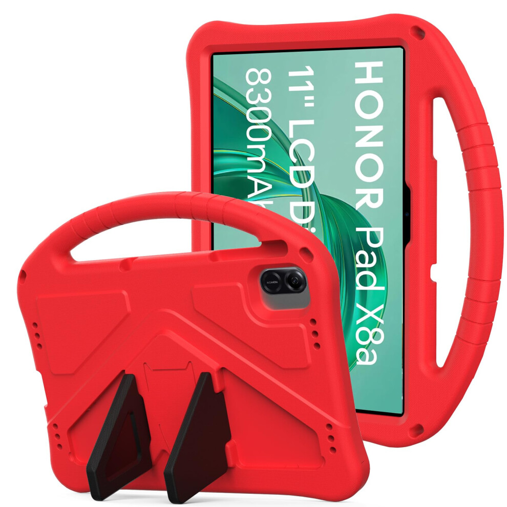 Yrh For Honor Pad X8a Case 11 Inch 2024, Eva Shockproof Cover For Honor X8a 11 Inch Tablet Case, With Stand Handle, Red 5051221711096