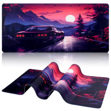Yimomoyi Non Slip Mouse Pad, 90 x 40cm Mouse Mat Extended, Gaming Mousepad Waterproof, Desk Mat with Rubber Base, Desk Pad Laptop for Office and Home