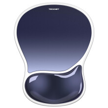 TECKNET Mouse Mat Wrist Support, Ergonomic Gel Mouse Pad, Smooth PVC Surface & Non-Slip PU Base, Cooling Silicone Mousepad Wrist Rest for Computer,