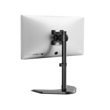 WALI Single Monitor Stand for 13 to 32 Inch Screen, Adjustable Freestanding Monitors Stands with Tilt Swivel Rotate, Universal Monitor Stands for hp