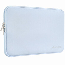 Aucase 13 13.3 14 inch Laptop Sleeve Leather Case, Water Resistant Puffy Protective Bag for Macbook Pro 14 Macbook Air 13