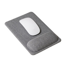 SenseAGE Mouse Pad with Wrist Support ? Mouse Mat with Wrist Rest, Non-Slip Leather Base, Smooth Surface for Precise Control, Desk Mouse Mat for