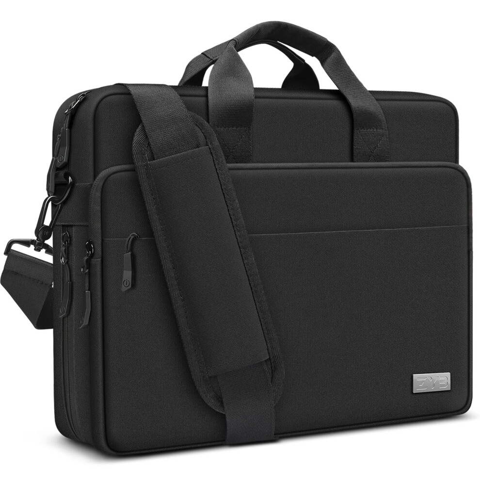 Zyb Expandable Waterproof Laptop Bag 17 17.3 Inch, Laptop Case 17 Inch For 17.3" Notebook Lenovo Hp Asus Acer Samsung Msi Etc Business Briefcase Men 5051222471289