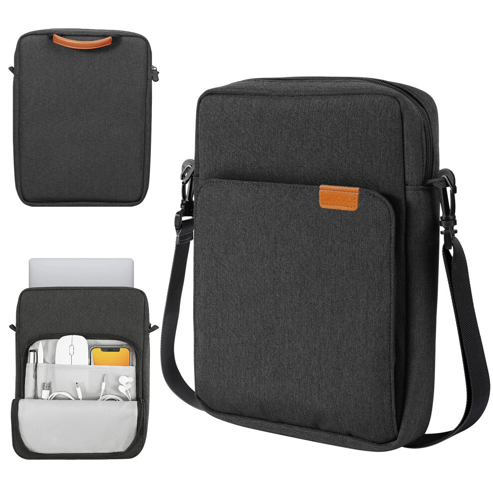 Timovo 9-11 Inch Tablet Sleeve Bag With Shoulder Strap For Ipad 11-Inch A16 2025, Ipad 10Th Gen. 10.9"/10.2", Galaxy Tab A9+/A11plus 11", Black & Grey Black,Grey 5051222473184