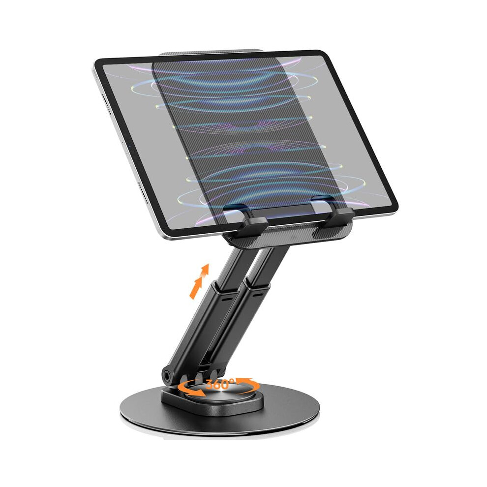 Rotating & Portable Tablet Stand - Klearlook Adjustable Height/Angle Foldable Ipad Stand For 4-13" Tablet, Aluminum Phone Tablet Holder Compatible 5051222476918