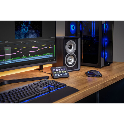 Elgato Stream Deck MK.2 ? Studio Controller, 15 macro keys, trigger actions in apps and software like OBS, Twitch, ?YouTube and more, works with Mac 1