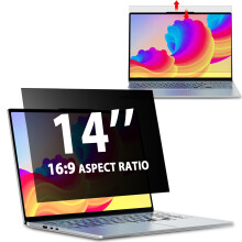 Laptop Privacy Screen 14 Inch 16:9 Aspect Ratio, Laptop Screen Privacy Shield Compatible With Lenovo Hp Dell Acer Asus Thinkpad Envy Xps, Removable