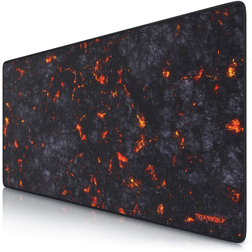 Titanwolf Xxl Speed Gaming Mouse Pad - Mouse Mat 900 X 400 X 3Mm - Xxl Mousepad - Table Mat Large Size - Improved Precision And Speed - Rubber Base 5051222480731