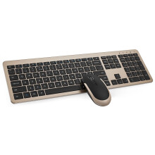 seenda Wireless Keyboard and Mouse Set, SK38 Ultra Slim Quiet USB Wireless Keyboard and Mouse Full Size QWERTY UK Layout with Numeric Keypad for