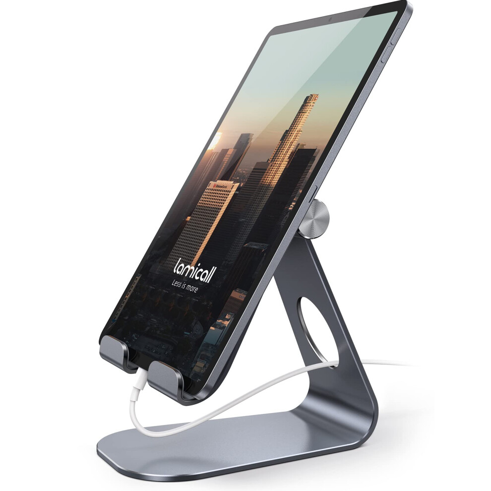 Lamicall Tablet Stand, Adjustable Tablet Holder - Desktop Stand Dock Compatible With New Ipad 2024 Pro 9.7/10.5/11 / 12.9/13, Ipad Air Mini 2 3 4 5 6, 5051221724447