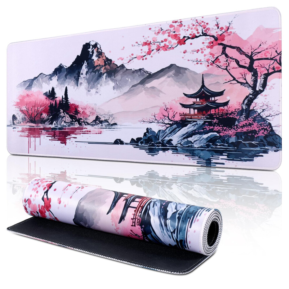 Yimomoyi Non Slip Mouse Pad, 80 X 30Cm Mouse Mat Extended, Gaming Mousepad Waterproof, Desk Mat With Rubber Base, Desk Pad Laptop For Office And Home 5051221722085