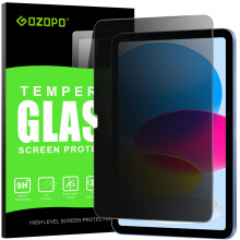 GOZOPO Privacy Screen Protector for iPad A16 11th Gen (2025) 11 inch/iPad 10th Gen (2022) 10.9-inch, Anti-Spy HD Tempered Glass Film (1 Pack)
