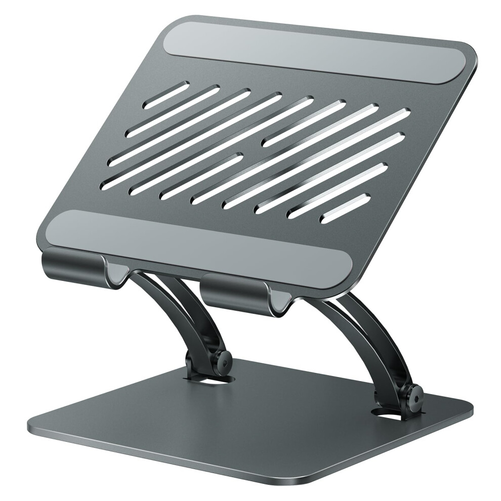 Tounee Tablet Holder Stand, Dual Rod Adjustable Aluminum Desktop Stand, Compatible With 4.7-16.5" Ipads, Surface Tablets, Portable Monitors, Kindle & 5051222477441