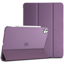 ProCase for iPad Pro 13 Inch Case M5 2025/ M4 2024, Smart Cover iPad Pro M5 M4 Case 13 Inch, Slim Stand Translucent Hard Shell Back, Supports Touch