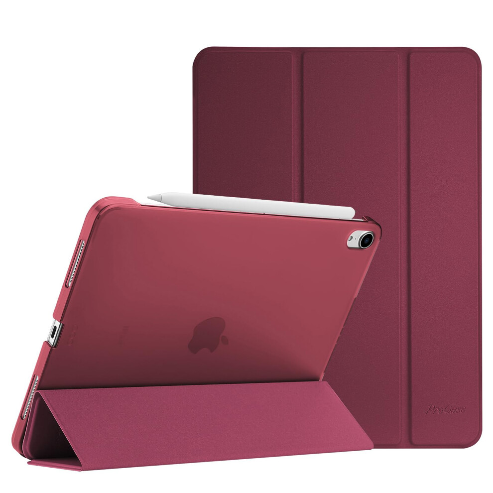 Procase Smart Case For Ipad Air 11-Inch M3 2025/M2 2024/10.9" Air 5Th 4Th 2022 2020, Protective Cover For Ipad Air 5 4 -Wine 5051221726571