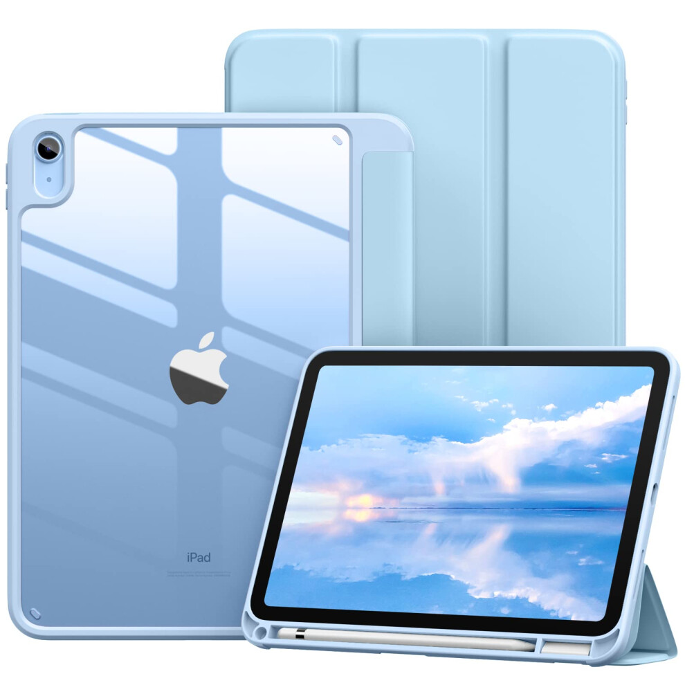 Vobafe Case For Ipad A16 11Th Generation 11 Inch 2025/Ipad 10Th Generation 10.9 Inch 2022, Pc Clear Back Cover, Trifold Stand For Ipad 11Th/10Th Gen 5051222482841