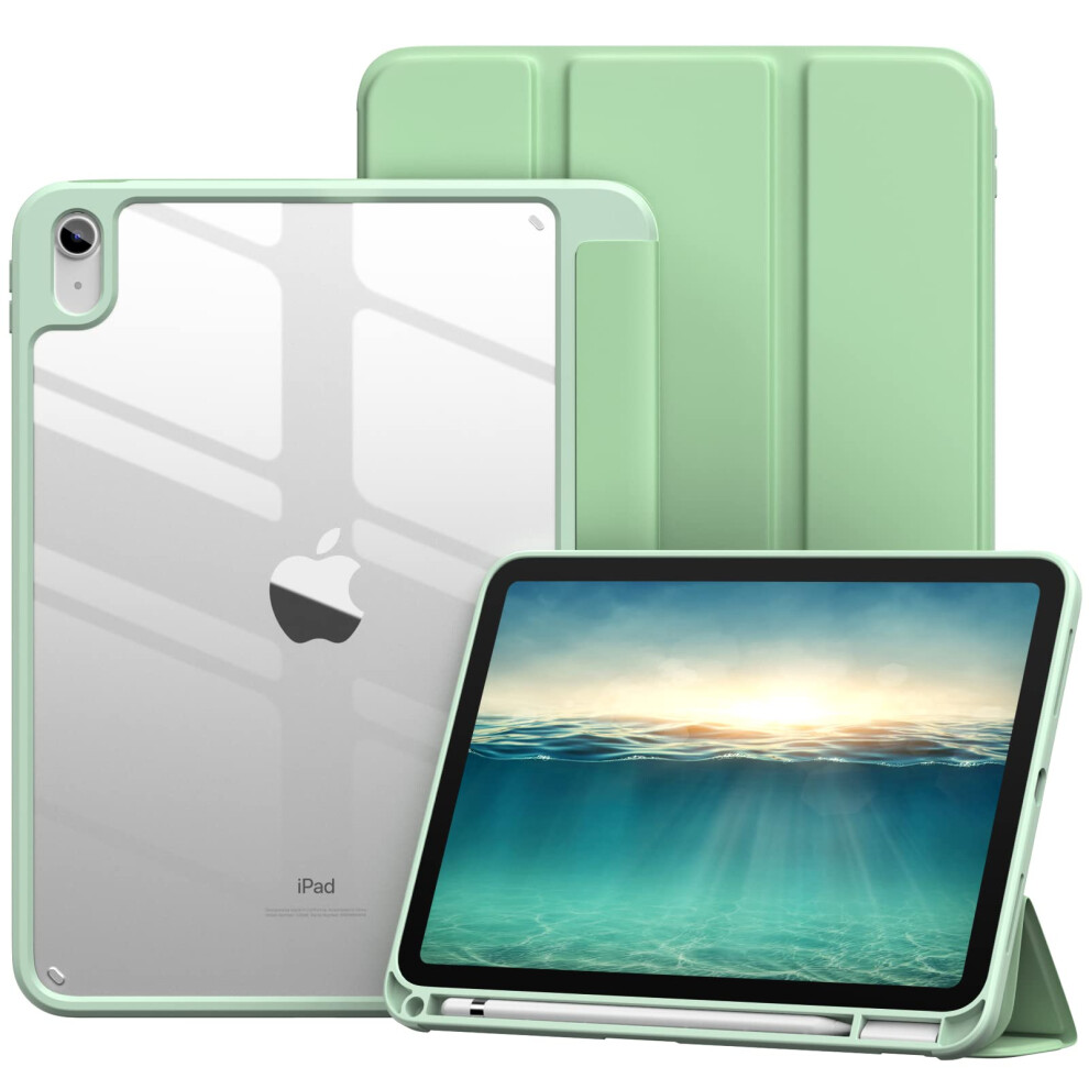 Vobafe Case For Ipad A16 11Th Generation 11 Inch 2025/Ipad 10Th Generation 10.9 Inch 2022, Pc Clear Back Cover, Trifold Stand For Ipad 11Th/10Th Gen 5051221728308