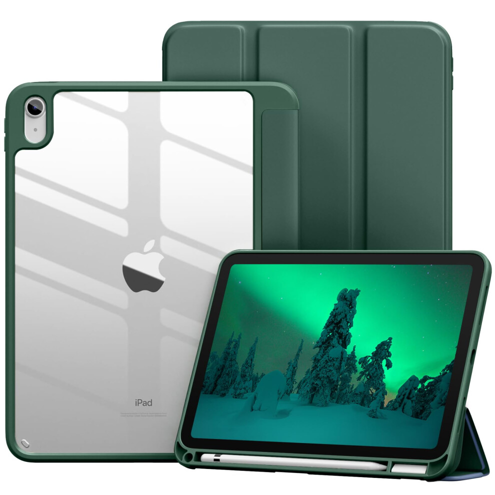 Vobafe Case For Ipad A16 11Th Generation 11 Inch 2025/Ipad 10Th Generation 10.9 Inch 2022, Pc Clear Back Cover, Trifold Stand For Ipad 11Th/10Th Gen 5051221728155
