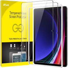 JETech Screen Protector for Samsung Galaxy Tab S9 11-Inch and Galaxy Tab S10 Lite / S10 FE / S9 FE 10.9-Inch, with Easy Installation Frame, Tempered