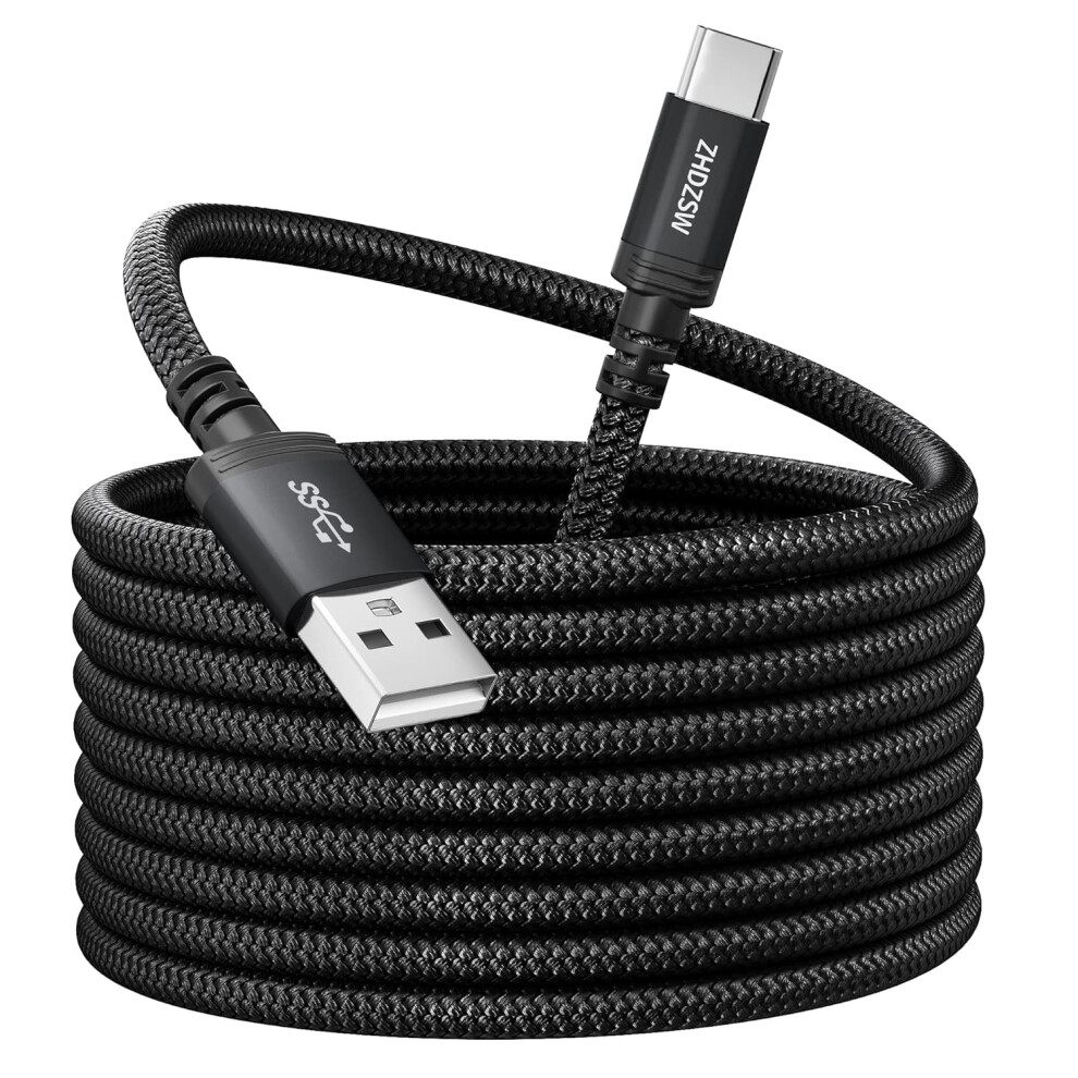 Extra Long 7M Usb C Charging Cable, 3.1A Fast Charging Cable, Usb To Type C Braided Cable For Ps5 Controller, Samsung Galaxy S10/S9/S8 Plus, Note 10 9 5051221723914
