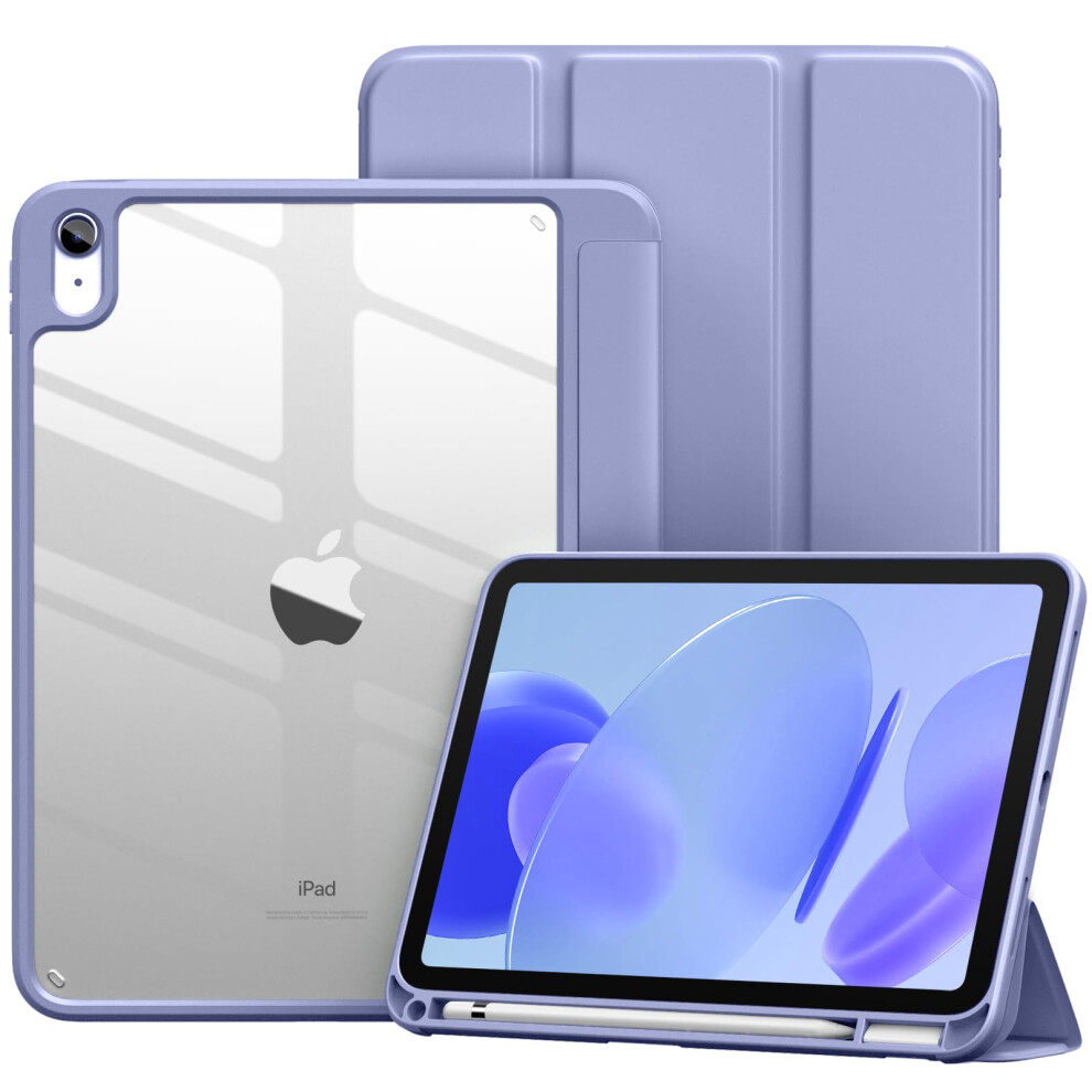 Vobafe Case For Ipad A16 11Th Generation 11 Inch 2025/Ipad 10Th Generation 10.9 Inch 2022, Pc Clear Back Cover, Trifold Stand For Ipad 11Th/10Th With 5051221728209