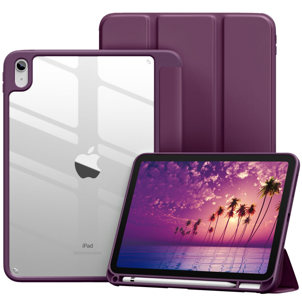 Vobafe Case For Ipad A16 11Th Generation 11 Inch 2025/Ipad 10Th Generation 10.9 Inch 2022, Pc Clear Cover, Trifold Stand For Ipad 10/11Th Gen With 5051221728346