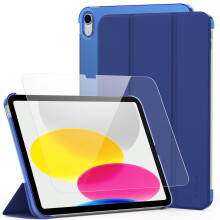 CACOE Case for iPad A16 11th/10th Generation(2025/2022) with Screen Protector 11/10.9 inch - Full Protective Tablet Cover for iPad 11/10 Gen, Dark