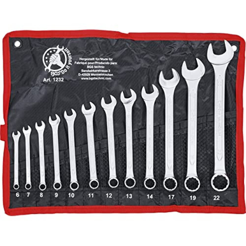 Bgs Diy 1232 | Combination Spanner Set | 6 - 22 Mm | 12 Pcs. 5051221734279