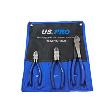 US PRO 3pc Diagonal Side Cutting Plier Set 6", 8", 10" 1820