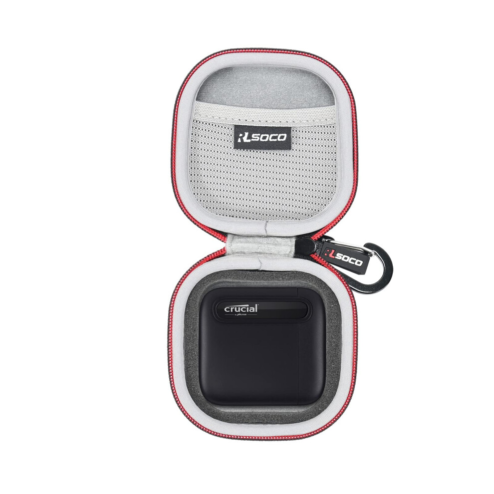 Rlsoco Carrying Case For Crucial X9/X10 Pro/ X9 Pro/X10/X6 1Tb/2Tb/4Tb/500Gb Portable External Ssd & For Crucial X9 Pro For Mac 2Tb/1Tb/4Tb Portable 5051221732367