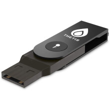 FIDO2 Security Key [Folding Design] Thetis Universal Two Factor Authentication USB (Type A) for Multi-Layered Protection (HOTP) in Windows/Linux/Mac