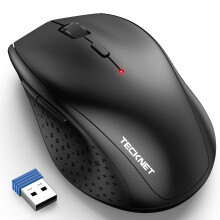 TECKNET 2.4G Wireless Mouse for Laptop, 4800 DPI Optical Computer Mice with 6 Adjustable Levels, 30 Months Long Battery Life Cordless Silent USB Mouse