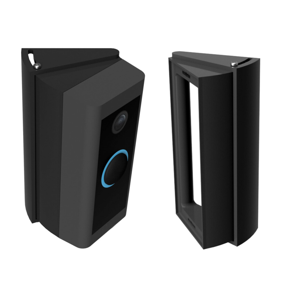 Mars Outpost Angle Mounting Bracket Wedge 20-45 Degrees For Video Doorbell Wired Adjustable In 5 Degree Steps Sturdy Flush Fit Tilt Corner Left/Right 5051221734224