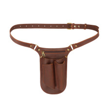 TOURBON Genuine Leather Garden Tool Belt for Men Women Gandening Pouch Florist Organizer Gardener Bag