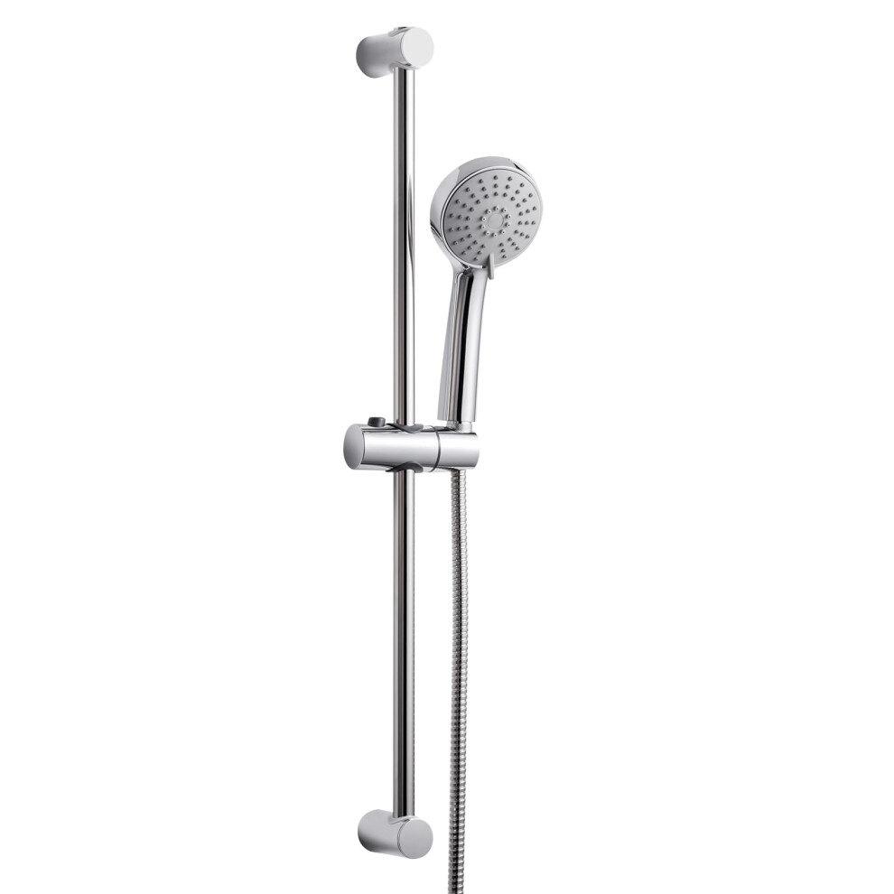 Offo Shower Riser Kit, Shower Slide Bar With 3 Modes Shower Head, 1.6M Stainless Steel Hose,Adjustable 60Cm Riser Rail And Handheld Showerhead,Rail 5051222340318